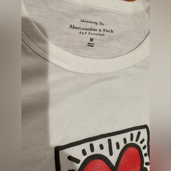Abercrombie & Fitch Skimming KEITH HARING Tee - brilliant white - Medium - Picture 4 of 7